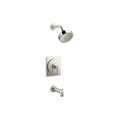 Kohler Studio Mcgee Rite-Temp Bath & Shower Trim Kit 2.5 GPM w Tub Spt Diverter in Vibrant Polished Nickel TS35917-4Y-SN